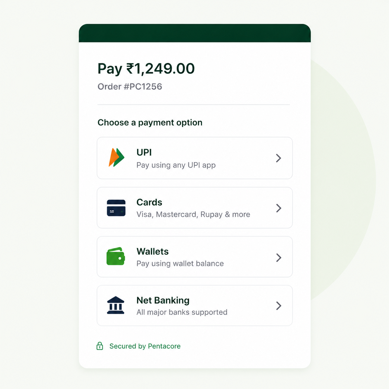 Express Checkout product preview